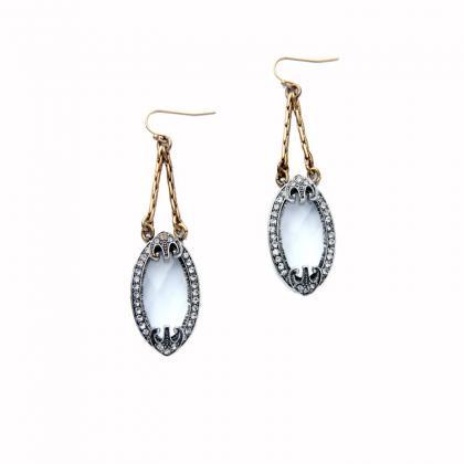 Design Royal Style Clearly Oval Crystal Evening..