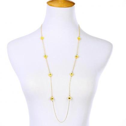 Simple Fashion Costume Jewelry Long Sweater Chain..