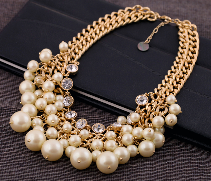 Fashion Accessories Collares 2016 Simulated Pearl Short Design Necklace Nl001