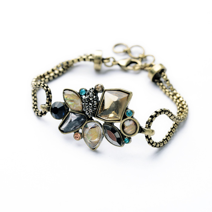 Fashion Women Jewelry Elegant Resin Stone Plant Charming Bangles & Bracelets Sz001