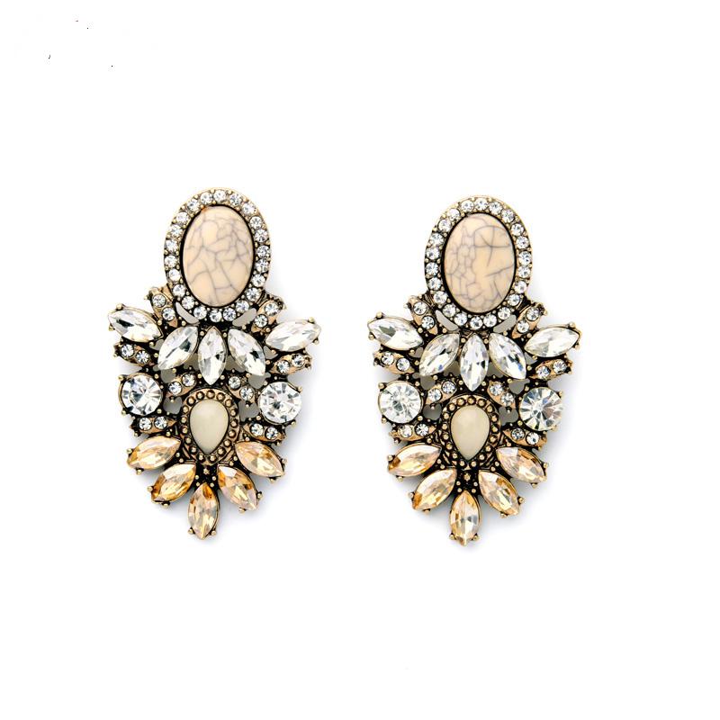 Alloy Retro Fashion Fashion Jewelry Online Store Maxi Bib Statement Drop Earrings Eh051